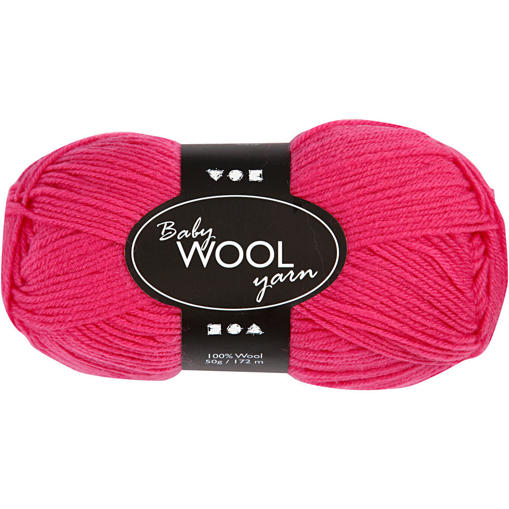 Creativ Company Babygarn, L: 172 m, Kirschrot, 50 g 1 Knäuel