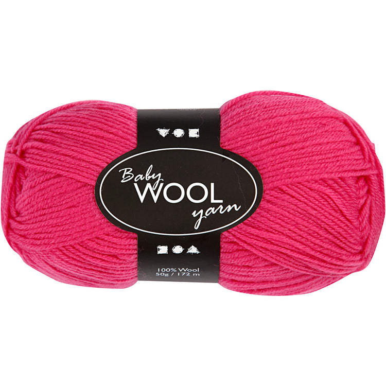 Creativ Company Babygarn, L: 172 m, Kirschrot, 50 g 1 Knäuel