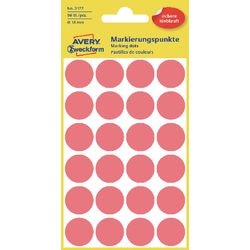 Markierungspunkte Avery 3172 rot 18 mm