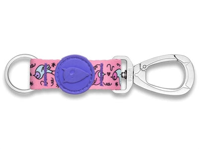 Morso Schlüsselkabelschlüsselring recycelte süßer Tweet Pink