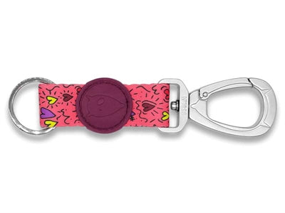 Morso Schlüsselkabelschlüssel Ring recycelte rosa denken rosa