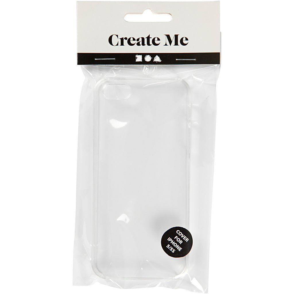 Creativ Company iPhone -Hoes, AFM 5 5s, Dim 6x12,5 cm, Dicke 10 mm, transparent, 1 Stück