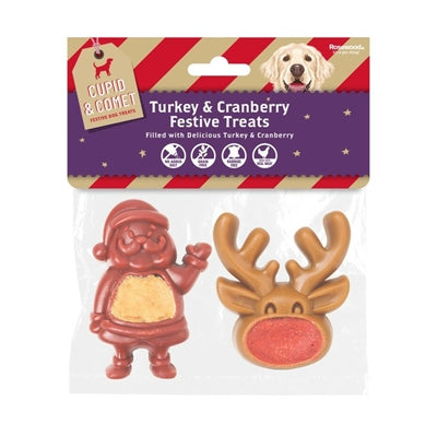 Cupid Comet Weihnachtsfest ausgestopfter Weihnachtsmann und Rendier