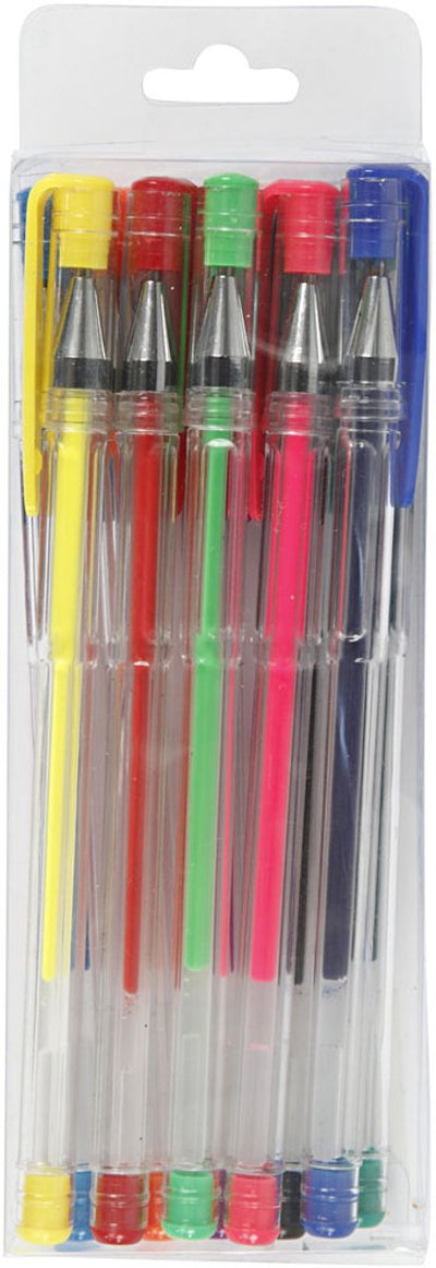 Creativ Company Gelstift, Strichstärke 0,8 mm, verschiedene Farben, 10 div. 1 Box