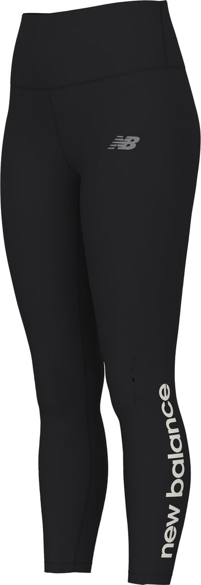 New Balance Sport High Rise Graphic Leggings 25 Damen-Sporthose – Schwarz