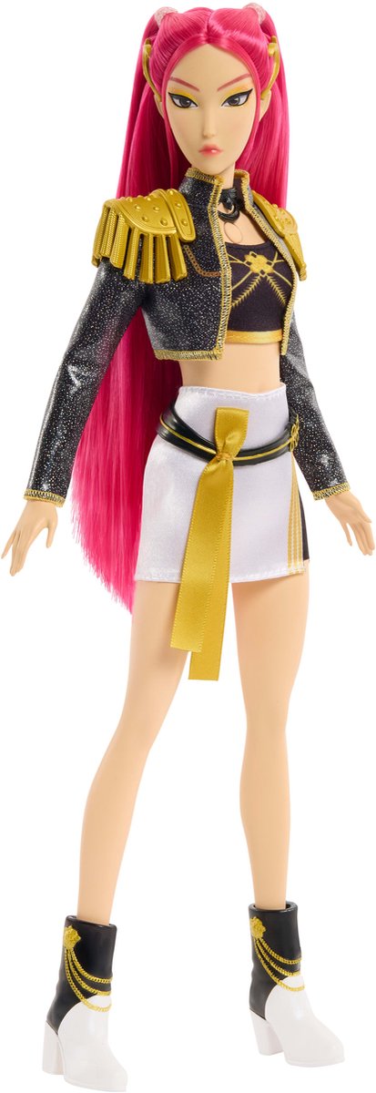 Mattel Kpop Dämonenjäger Hunter x Mira „goldene“ singende Puppe im Outfit