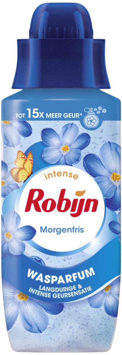 Robijn intensives Waschparfüm – Morgenfrisch – verleiht Ihrer Kleidung einen langanhaltenden, intensiven Duft – 342 ml