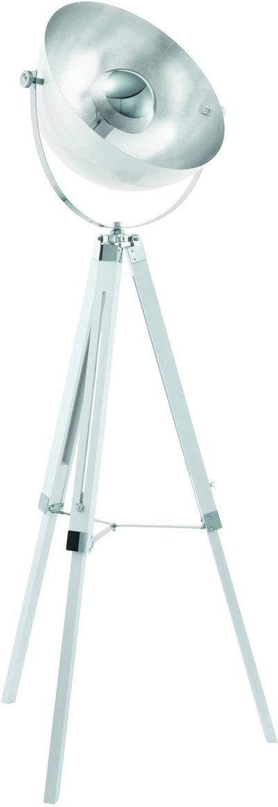 Eglo Covaleda Stehleuchte – E27 – 164 cm – Stativ – Weiß Silber