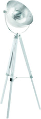 Eglo Covaleda Stehleuchte – E27 – 164 cm – Stativ – Weiß Silber