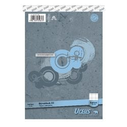 Ursus Notizbuch grau A5 kariert 100 Seiten