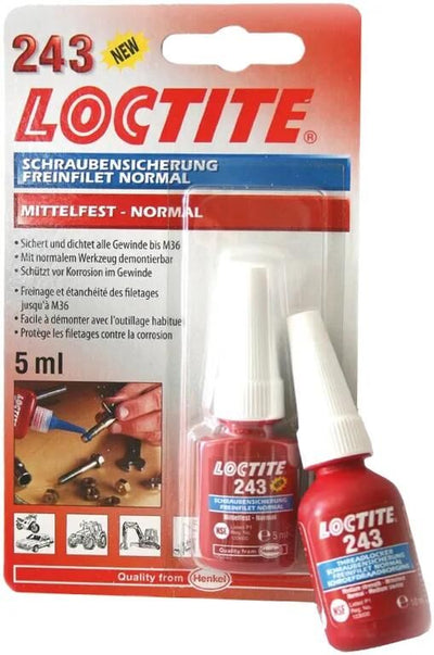 Loctite Schraubenschutz 243 Schraubensicherung 5 ml Tube mittelfest