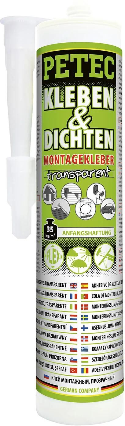 Petec Montagekleber Kleber Dichtung Montagekleber 290ml transparent