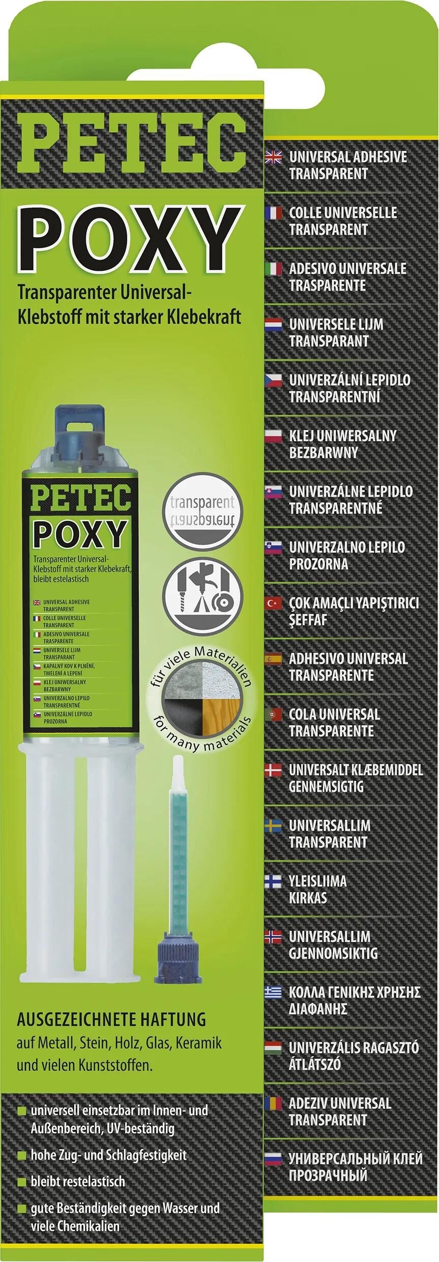 PETEC 2K -Klebstoff 24ml SB Doppelspritze