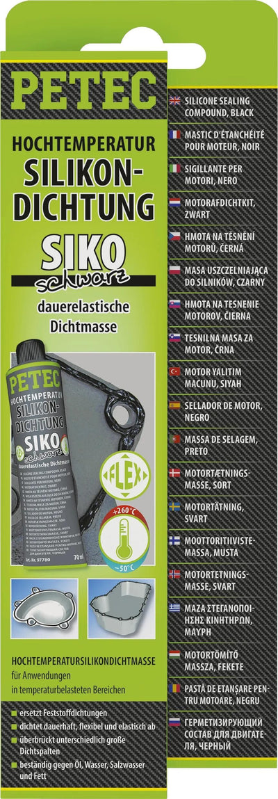 PETEC Silicon Seals hat 70 ml schwarz