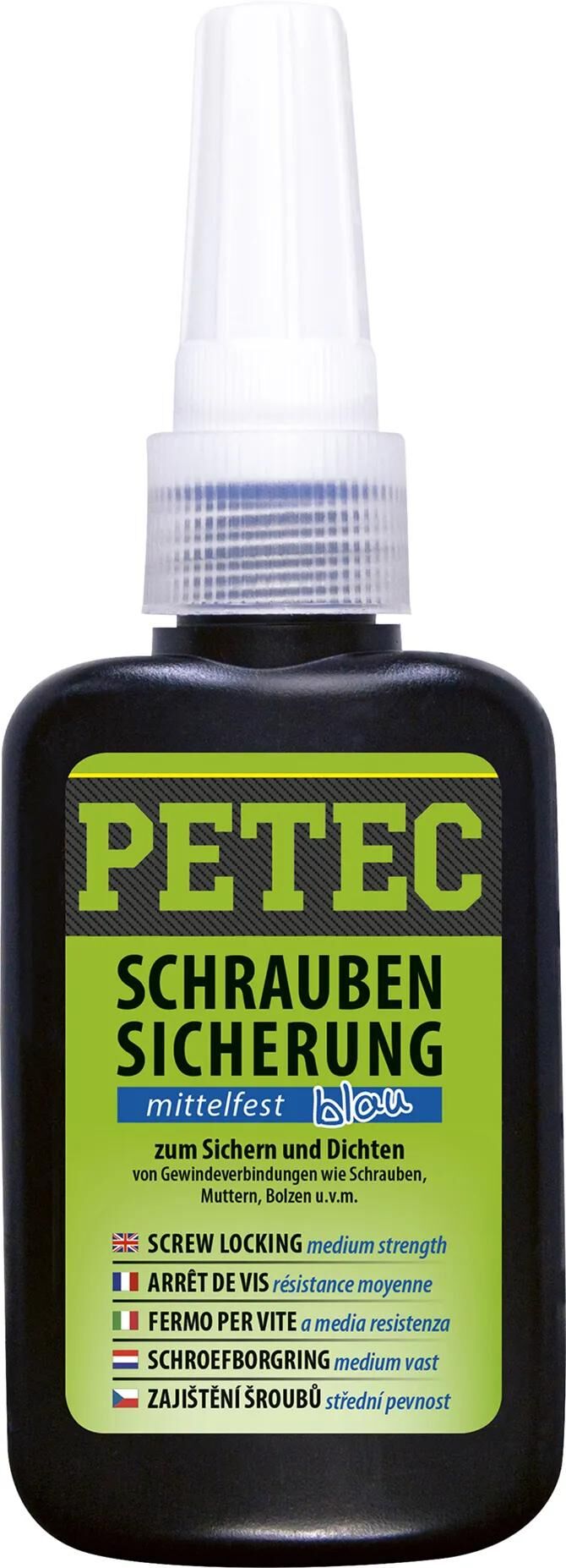 PETEC -Schraubenretention 50g mittlere Stärke Blu