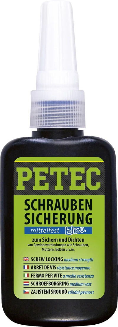 PETEC -Schraubenretention 50g mittlere Stärke Blu