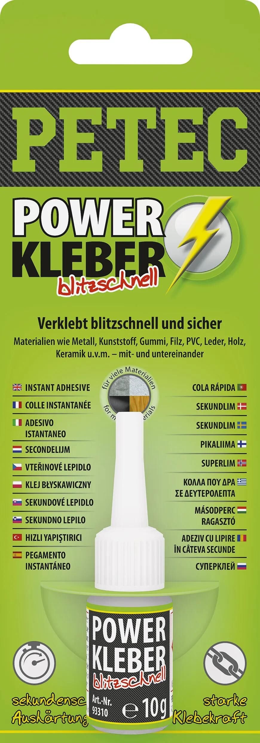 PETEC Zweiter Kleber 10G SB Wasserflasche