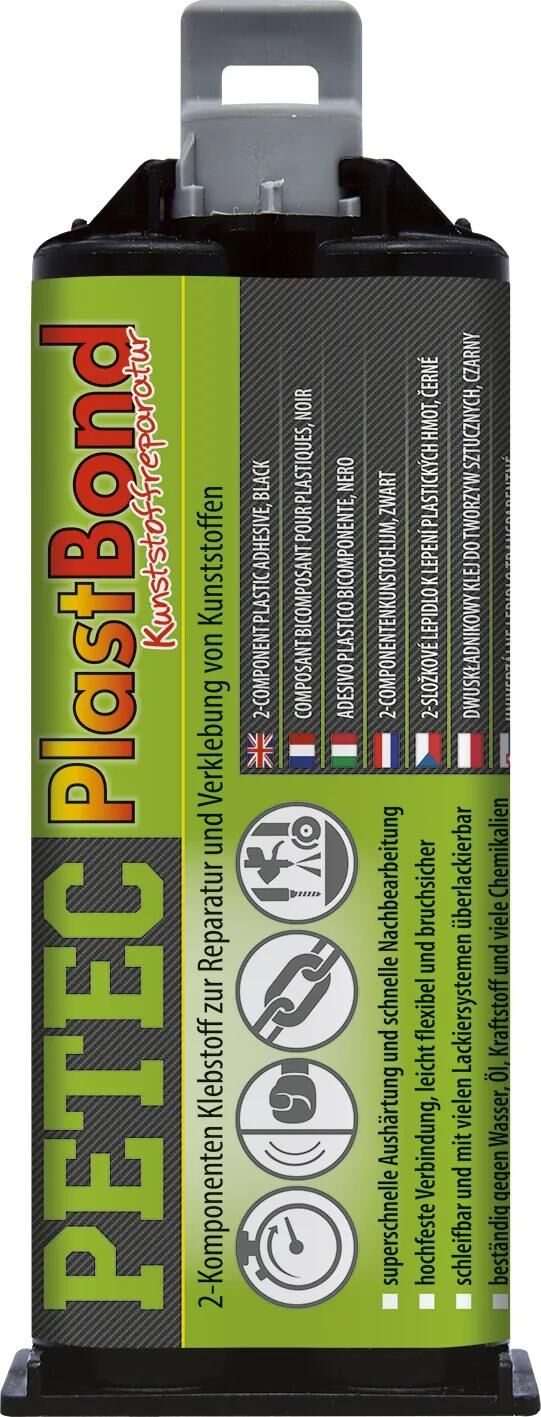PETEC 2K Klebstoff Plastbond 50 ml Doppelspritze