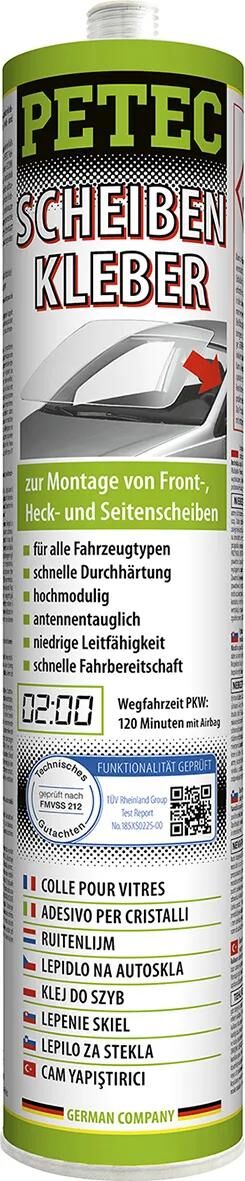 PETEC 1K Fensterkleber 310 ml Patrone