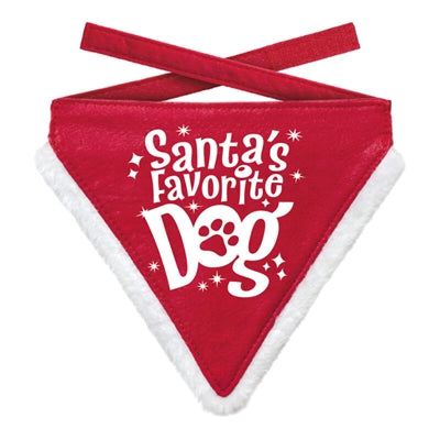 Viele Geschenke Weihnachten Bandana Santa Lieblingshund rot