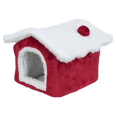 Trixie Weihnachten kuschelige Höhle Degoe Rot Weiß