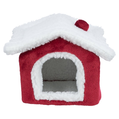Trixie Weihnachten kuschelige Höhle Degoe Rot Weiß