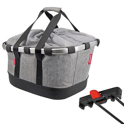 Abi klickfix Fahrradkorb hinter Bikebasket GT Uniklip Twist grau