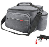 Abi klickfix einzelne hintere Fahrradtasche Rackpack Sport Uniklip grau - afbeelding 2
