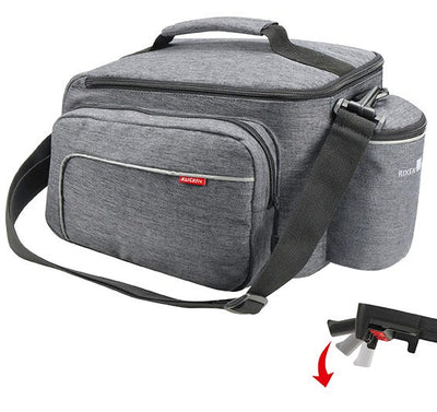 Abi klickfix einzelne hintere Fahrradtasche Rackpack Sport Uniklip grau