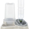 Trixie Voerdispenser und Wasserspender Plastikgrau Taupe