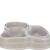 Trixie Voerdispenser und Wasserspender Plastikgrau Taupe