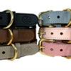 Sazzz Kragen Hund Braveheart Leder hellrosa