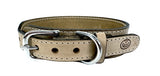 Sazzz Kragen Hund Boho Vintage Leder Beige - afbeelding 1