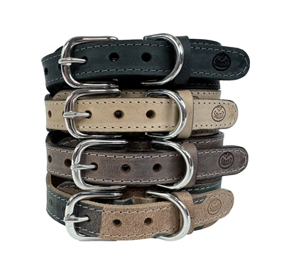 Sazzz Kragen Hund Boho Vintage Leder Beige