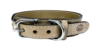 Sazzz Kragen Hund Boho Vintage Leder Beige