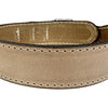 Sazzz Kragen Hund Boho Vintage Leder Beige