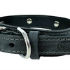 Sazzz Kragen Hund Boho Schatzstein Vintage Leder Anthrazit