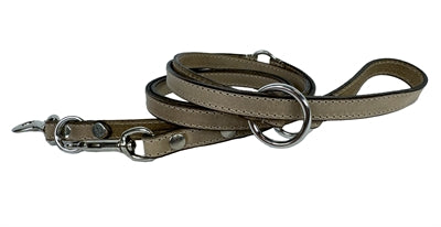 Sazzz Hundegürtel Fearless Vintage Verstellbares Leder Beige