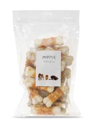 Petstyle lebend gepresstes bot weiß mit huhn