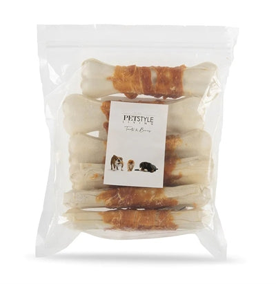 Petstyle lebend gepresstes bot weiß mit huhn