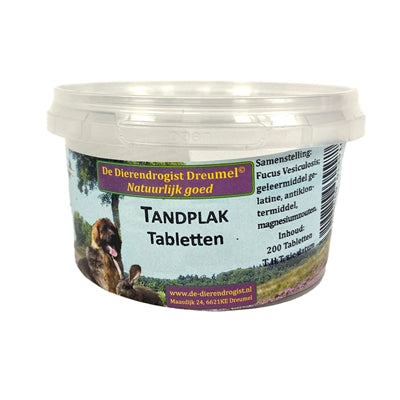 Tierische Drogist -Plaque -Tabletten