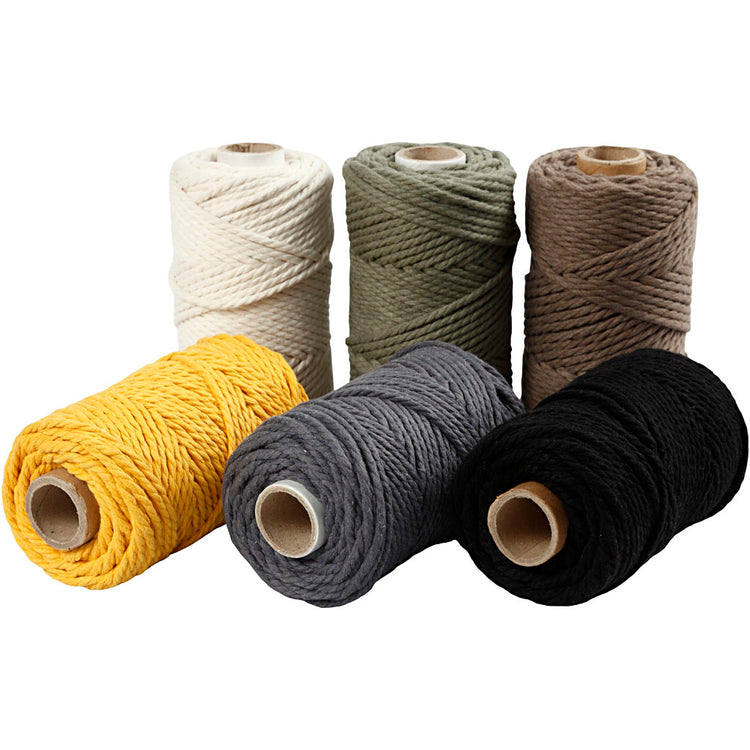 Creativ Company Macrame Cord Colors, 6x198m