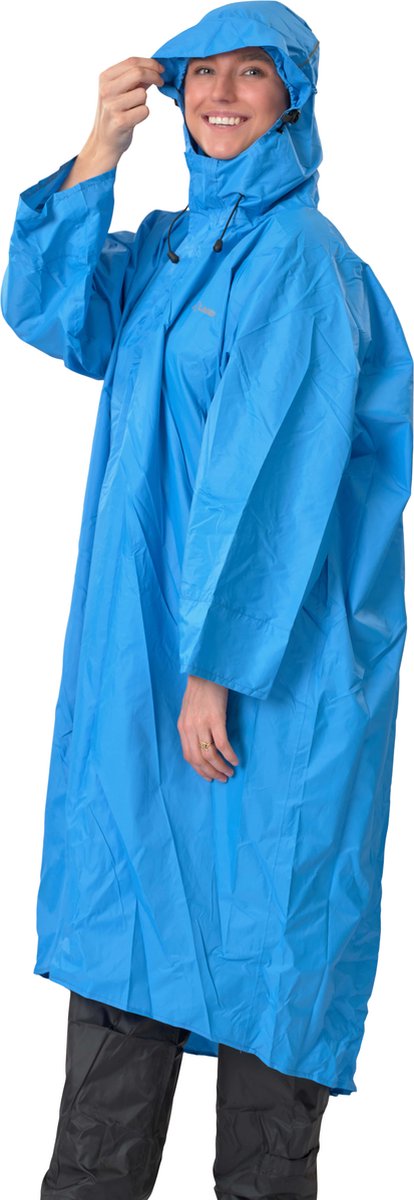 Lowland Outdoor-Wanderponcho – 100 % wasserdicht (10.000 mm) – atmungsaktiv (8.000 g m²), PFAS-frei! groß