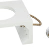 Trixie Be Nordic Set Fütterungseimer Wasserbank Holz Edelstahl Weiß weiß