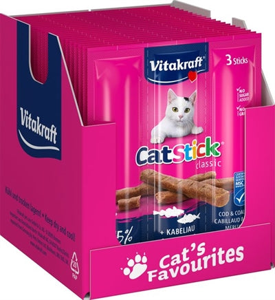 Vitakraft Cat-Stick Mini Kabeljau mit Thunfisch