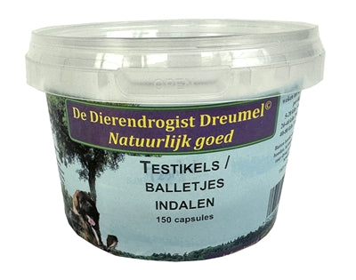 Tierische Drogist Hoden Indales -Kapseln