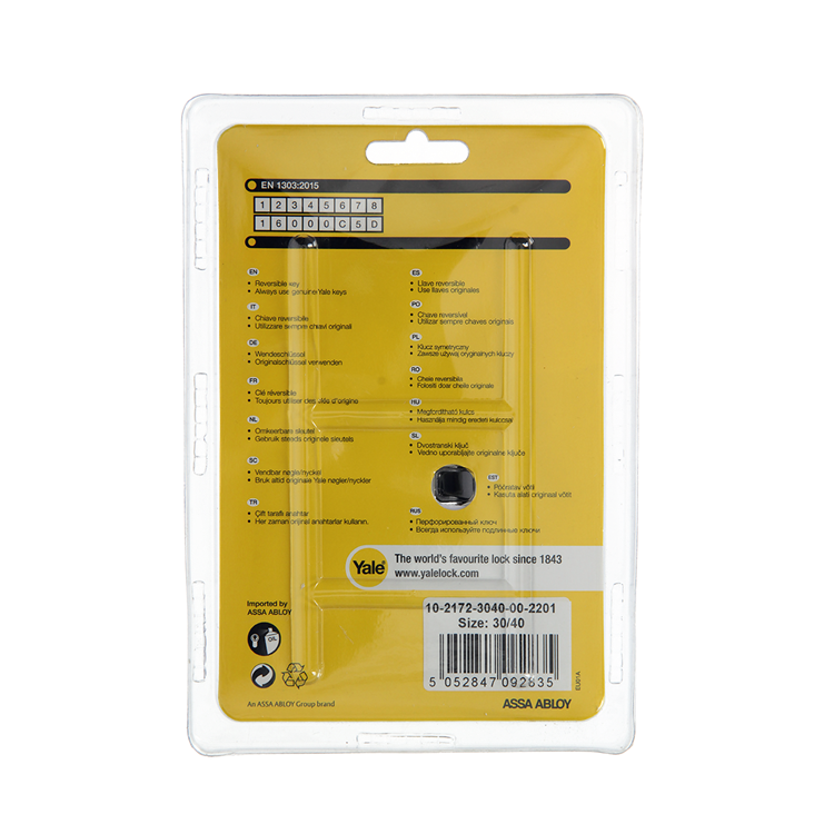 Yale 1060527 - Profilzylinder 2100 mm 70 mm (30 40) | 2 Stk