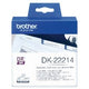 Etikettenband Brother dk22214 weiß