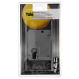 Yale 1061825 – Einsteckzylinder Nachtschloss 50 mm Frontplatte quadratisch lackiert omkb | 1 Stk - afbeelding 2