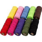 Creativ Company Makrameeschnur, L: 100 m, Stärke 2 mm, dicke Qualität 12 36, kräftige Farben, 10x225 g 1 Box - afbeelding 2